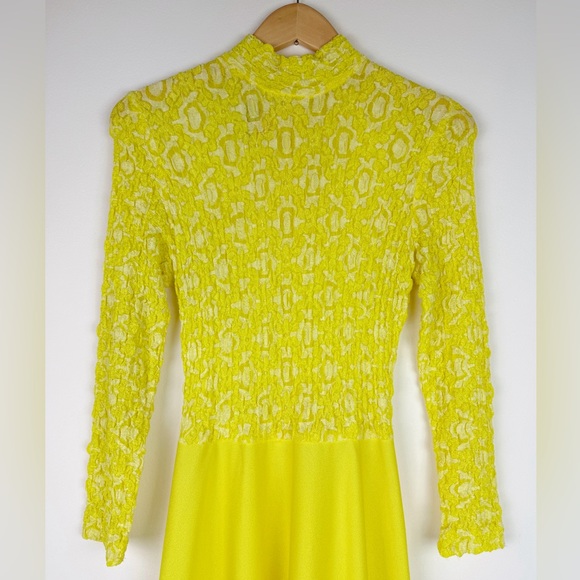 Act 2 Vintage 60's Yellow Maxi Dress - Picture 4 of 10